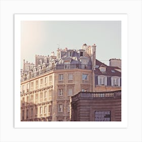 Paris Rooftops Square Art Print