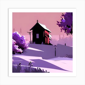 House In The Countryside Art Print