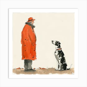 Creatai 24830 The Most Elegant Dog And His Cheerful Owner Eve C53cae3e Bd41 4b8f 9d99 186210378ec1 1 Art Print