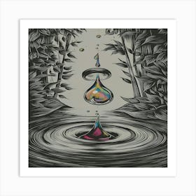 Water Drop Art Print