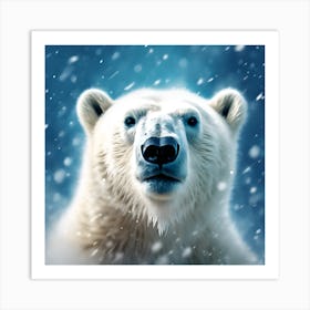 Polar Bear Portrait no.2 Art Print