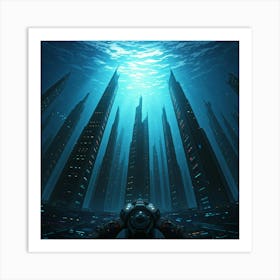 Futuristic City Art Print