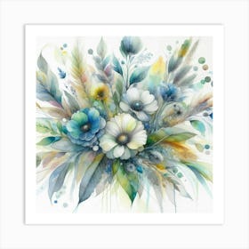 A bouquet of flowers 3 Art Print