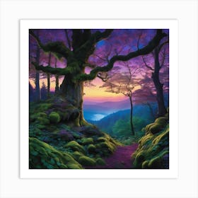 Mossy Forest 1 Art Print