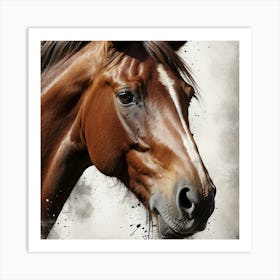Horse Portrait Art Print
