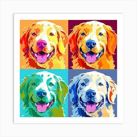 Golden Retriever Painting 10 Art Print