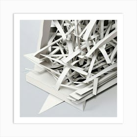 Shredded Paper Art Print