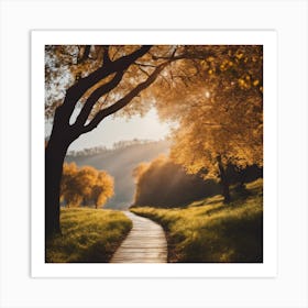 Autumn Path 7 Art Print