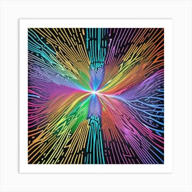 Rainbow Burst 13 Art Print