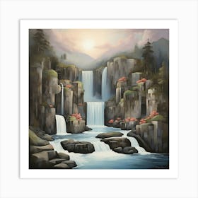 Waterfall 1 Art Print