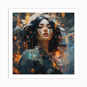 Asian Girl Art Print