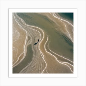 Sand And Waves Art Print