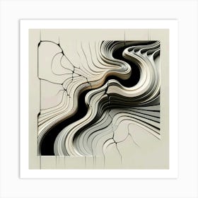 Wavy Lines Poster