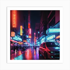 Neon City 1 Art Print