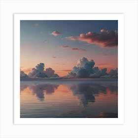 Sunset Clouds Ar2 Art Print