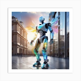 Futuristic Robot 20 Art Print