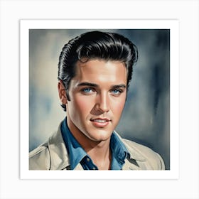 Eyes of a Legend Elvis Presley Art Print