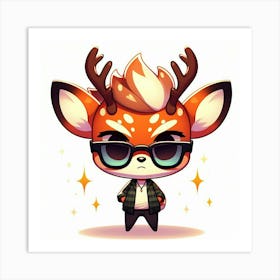 Cute Deer 3 Art Print