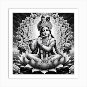 Lord Krishna 3 Art Print