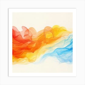 Abstract Watercolor Painting 21 Art Print