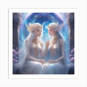 Two Angels 1 Art Print