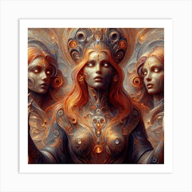 Three Goddesses 2 Art Print