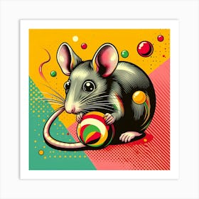 Pop Rat 3 Art Print