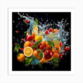 Fruit Splash 2 Art Print