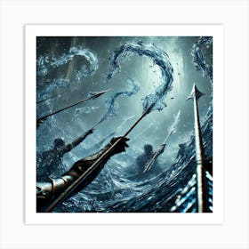 Cascade Sovereignty Waveguard Arrows Water Whips Art Print