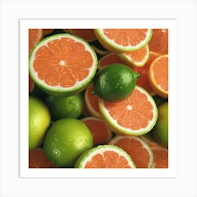 Oranges And Limes Art Print