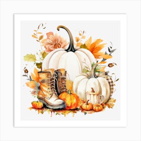 Fall Sublimation Designs Bundle.8 Art Print