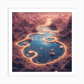 Lake In The Mountains Art Print