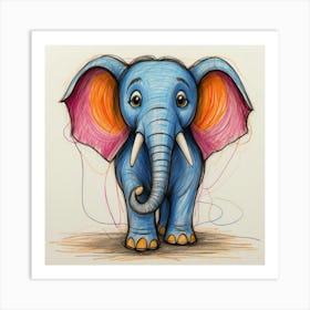 Little Elephant 8 Art Print