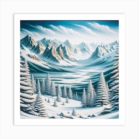 Winter Landscape Art Print