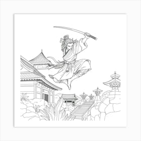 Samurai Art 57 Art Print