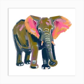 African Bush Elephant 04 Art Print