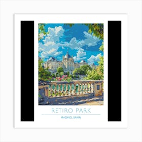 Retro Park Art Print