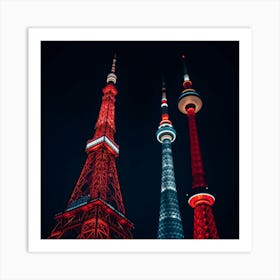 Tower At Night Art Print