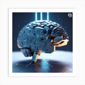 Brain - Artificial Intelligence Art Print