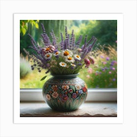 Flowers In A Vase 24 Art Print