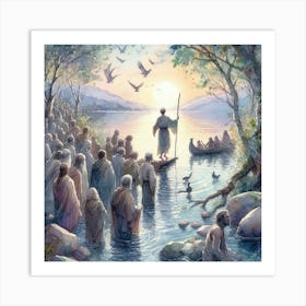 Baptism Of Jesus 3 Art Print