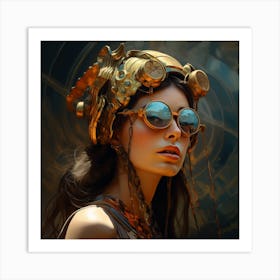 Steampunk Girl 4 Art Print