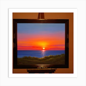 Painting Of A Sunset 575905132 Art Print