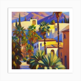 Palm Trees In Palm Springs Art Print