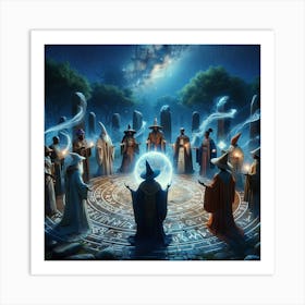 Wizard Gathering 1 Art Print