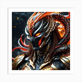 Demon Warrior sed Art Print