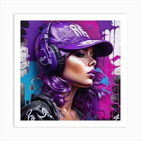 Purple Vibes Art Print