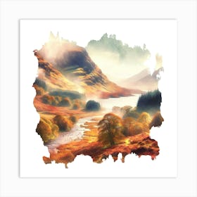 Autumn In Scotland Art Print