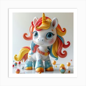 Taffy Unicorn Art Print