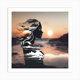 Portrait Of A Woman Art Print